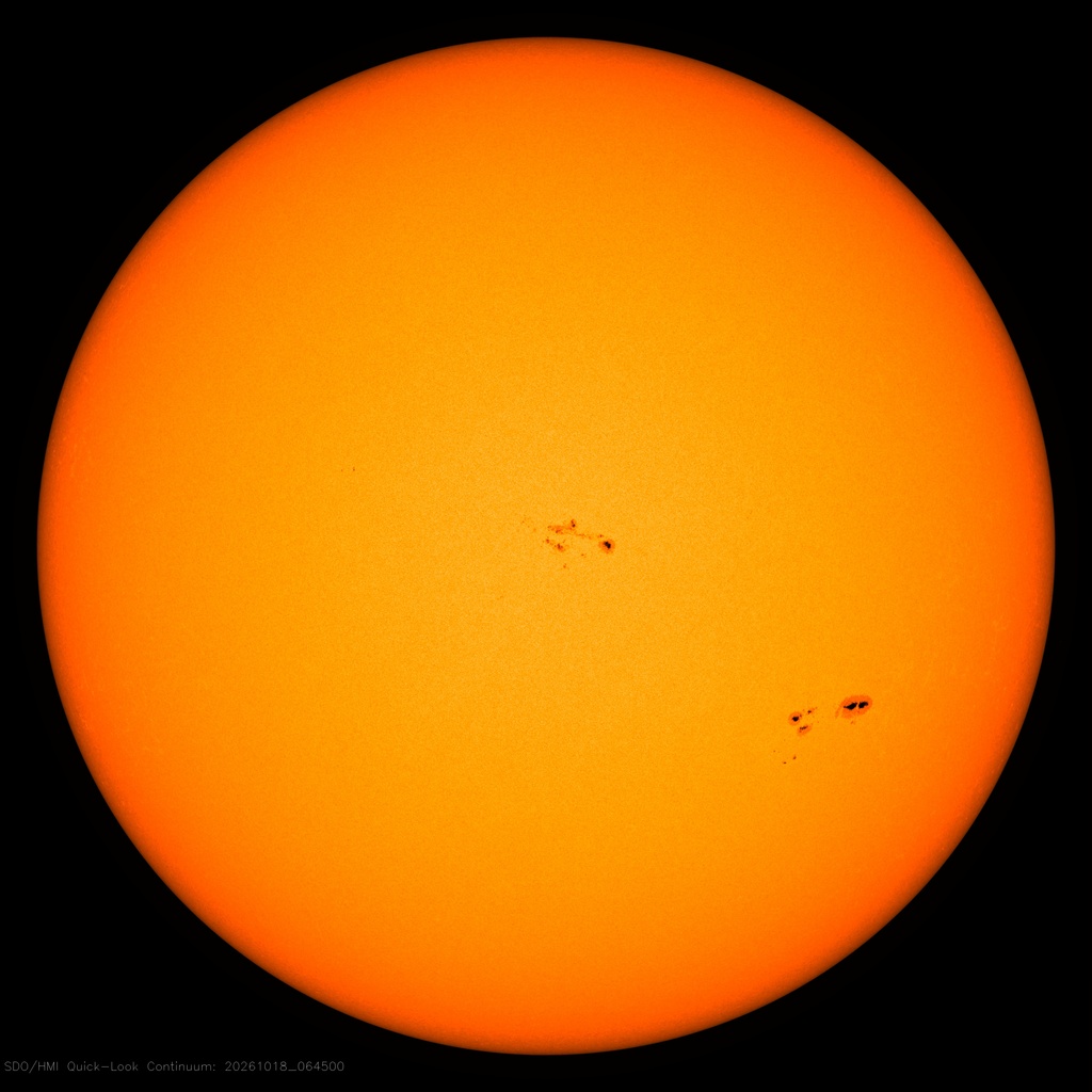 Disque solaire en lumière visible (SDO/HMI)